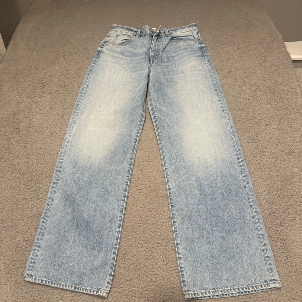SLVRLAKE Grace Wide-Leg Ankle Jeans Wash COUNTRY SKIES Size 31